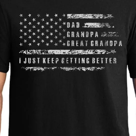 Retro Dad Grandpa Great Grandpa Fathers Day Funny Pajama Set