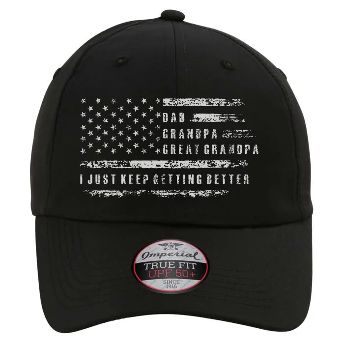 Retro Dad Grandpa Great Grandpa Fathers Day Funny The Original Performance Cap