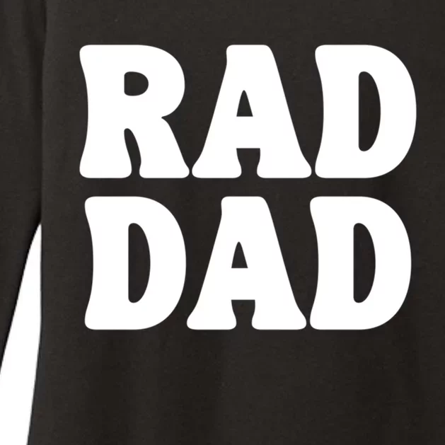 Rad Dad Gift Womens CVC Long Sleeve Shirt