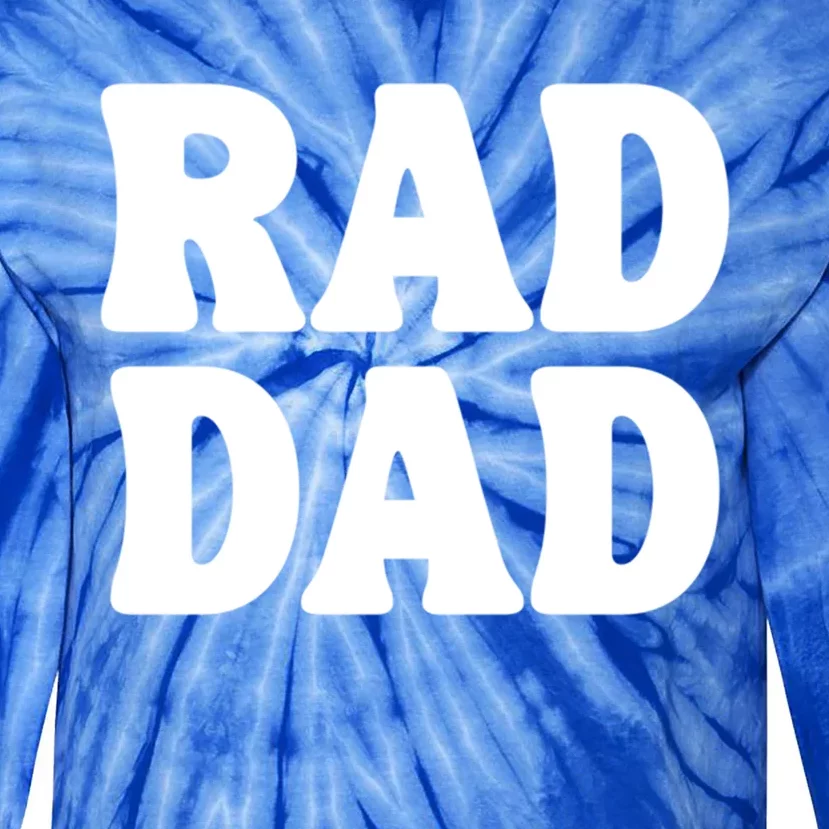 Rad Dad Gift Tie-Dye Long Sleeve Shirt