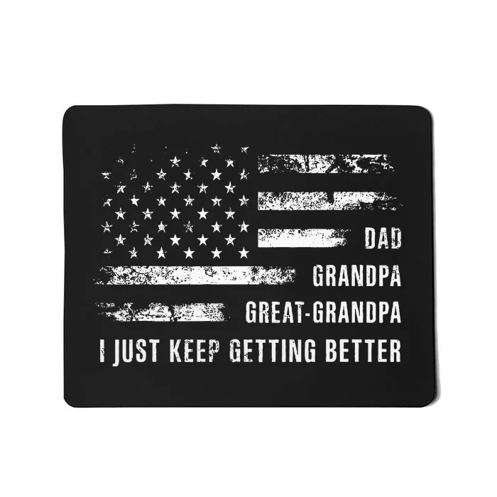 Retro Dad Grandpa Great Grandpa Fathers Day Funny Mousepad