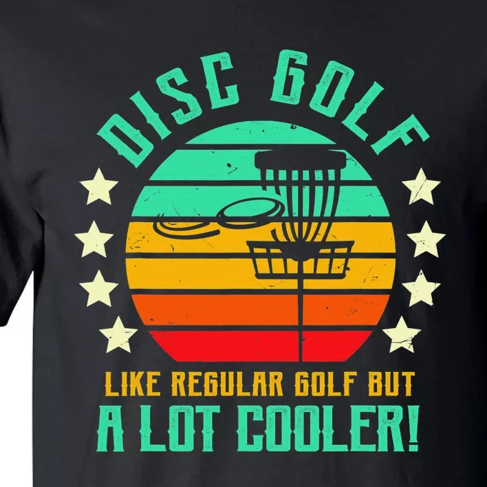 Retro Disc Golf Stupid Tree Funny Frisbee Golf Gift Tall T-Shirt