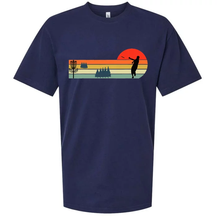 Retro DIsc Golf Sport I'D hit That Sunset Vintage Sueded Cloud Jersey T-Shirt