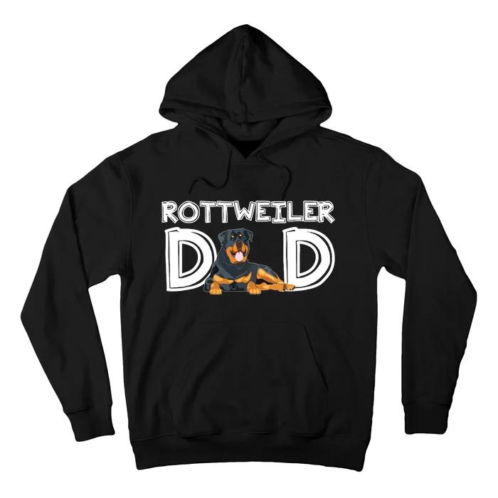 Rottweiler Dad Gift Fathers Day Rottweiler Hoodie