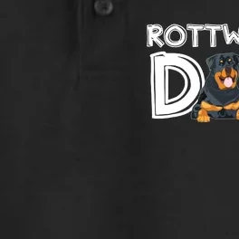 Rottweiler Dad Gift Fathers Day Rottweiler Dry Zone Grid Performance Polo