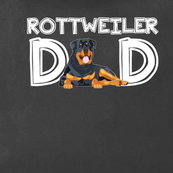 Rottweiler Dad Gift Fathers Day Rottweiler Zip Tote Bag