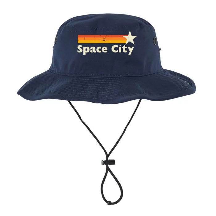 Retro Distressed Houston Baseball Space City Legacy Cool Fit Booney Bucket Hat