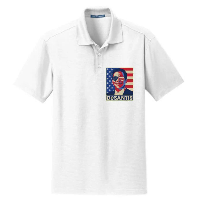 Ron DeSantis Hope Poster Vote For Republican President 2024 Dry Zone Grid Performance Polo