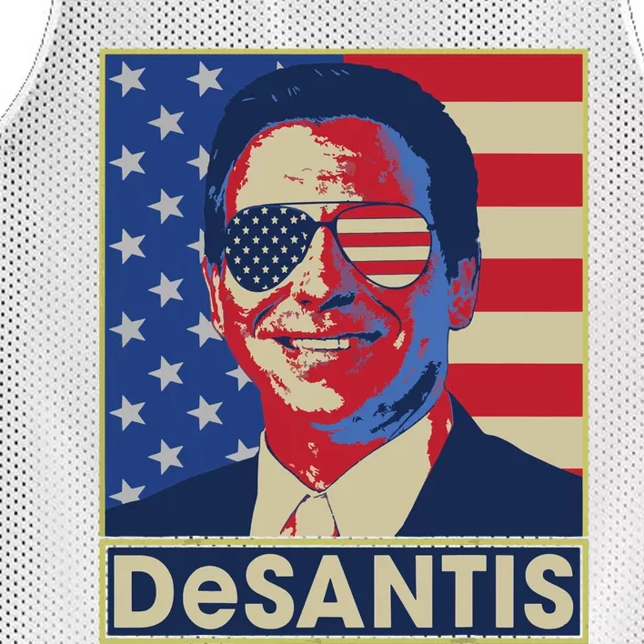 Ron DeSantis Hope Poster Vote For Republican President 2024 Mesh Reversible Basketball Jersey Tank