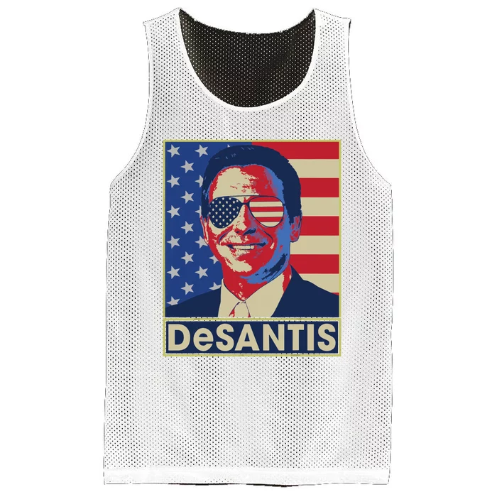 Ron DeSantis Hope Poster Vote For Republican President 2024 Mesh Reversible Basketball Jersey Tank