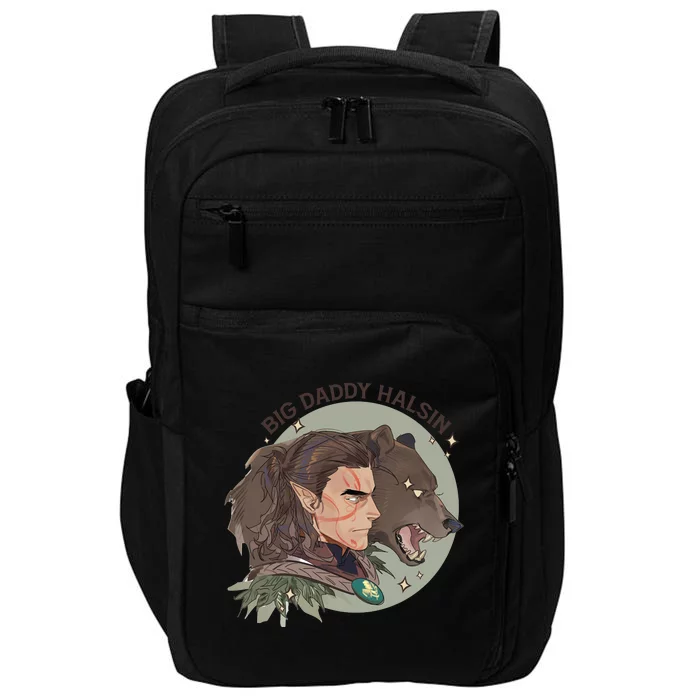 Retro Daddy Halsin The Druid Halsin Video Games BaldurS Gate 3 Impact Tech Backpack