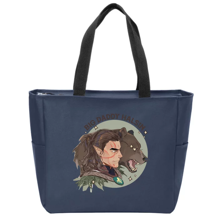 Retro Daddy Halsin The Druid Halsin Video Games BaldurS Gate 3 Zip Tote Bag