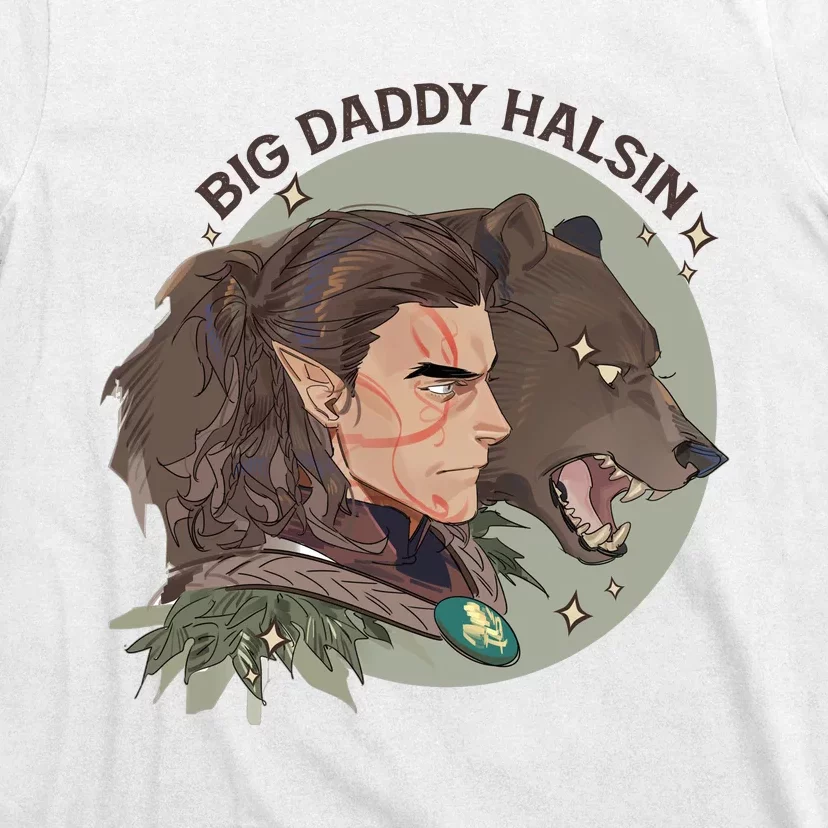 Retro Daddy Halsin The Druid Halsin Video Games BaldurS Gate 3 T-Shirt