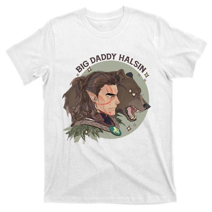 Retro Daddy Halsin The Druid Halsin Video Games BaldurS Gate 3 T-Shirt