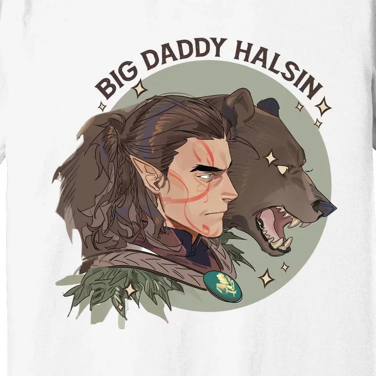 Retro Daddy Halsin The Druid Halsin Video Games BaldurS Gate 3 Premium T-Shirt