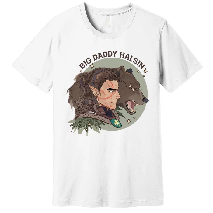 Retro Daddy Halsin The Druid Halsin Video Games BaldurS Gate 3 Premium T-Shirt