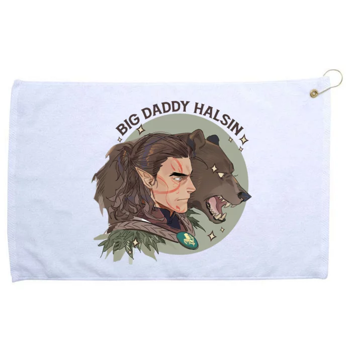 Retro Daddy Halsin The Druid Halsin Video Games BaldurS Gate 3 Grommeted Golf Towel