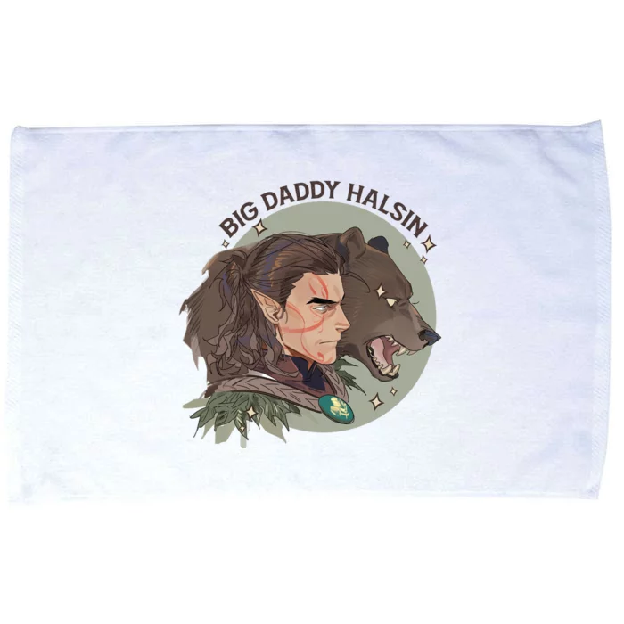 Retro Daddy Halsin The Druid Halsin Video Games BaldurS Gate 3 Microfiber Hand Towel