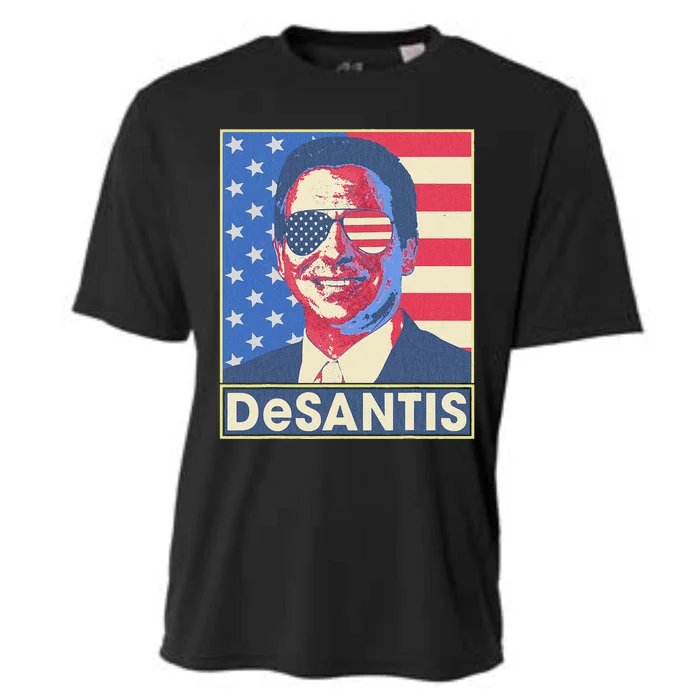 Ron Desantis Hope Poster Vote For Republican President 2024 Cooling Performance Crew T-Shirt