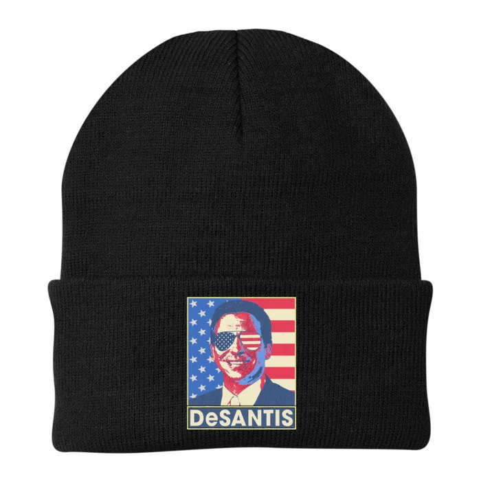 Ron Desantis Hope Poster Vote For Republican President 2024 Knit Cap Winter Beanie