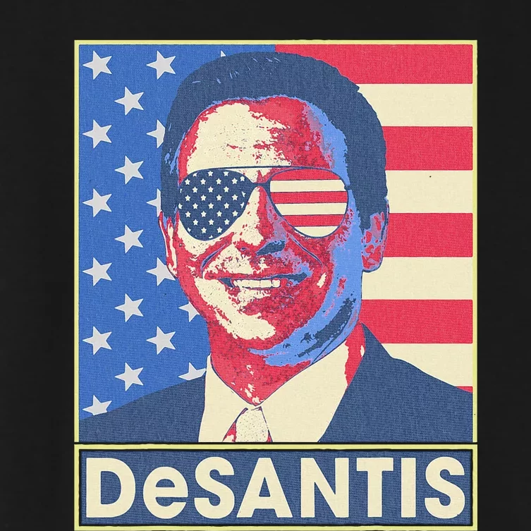 Ron Desantis Hope Poster Vote For Republican President 2024 Women's Crop Top Tee