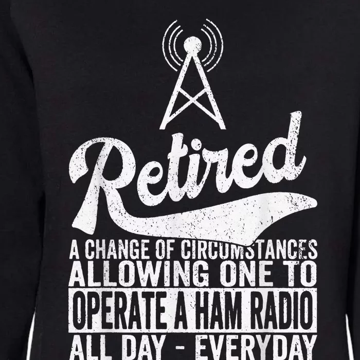 Retired Definition Ham Radio Retirement Plan Amateur Radio Womens California Wash Sweatshirt