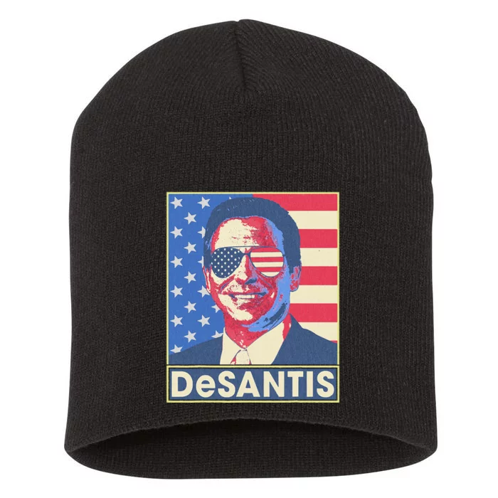 Ron Desantis Hope Poster Vote For Republican President 2024 Short Acrylic Beanie