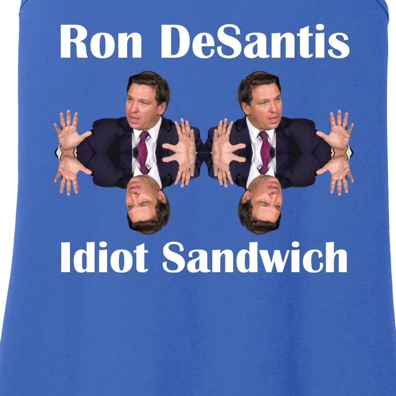 Ron Desantis Idiot Sandwich Florida Governor Ladies Essential Tank