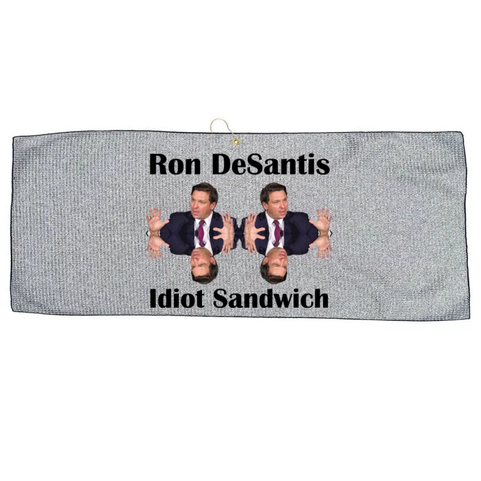 Ron Desantis Idiot Sandwich Florida Governor Large Microfiber Waffle Golf Towel