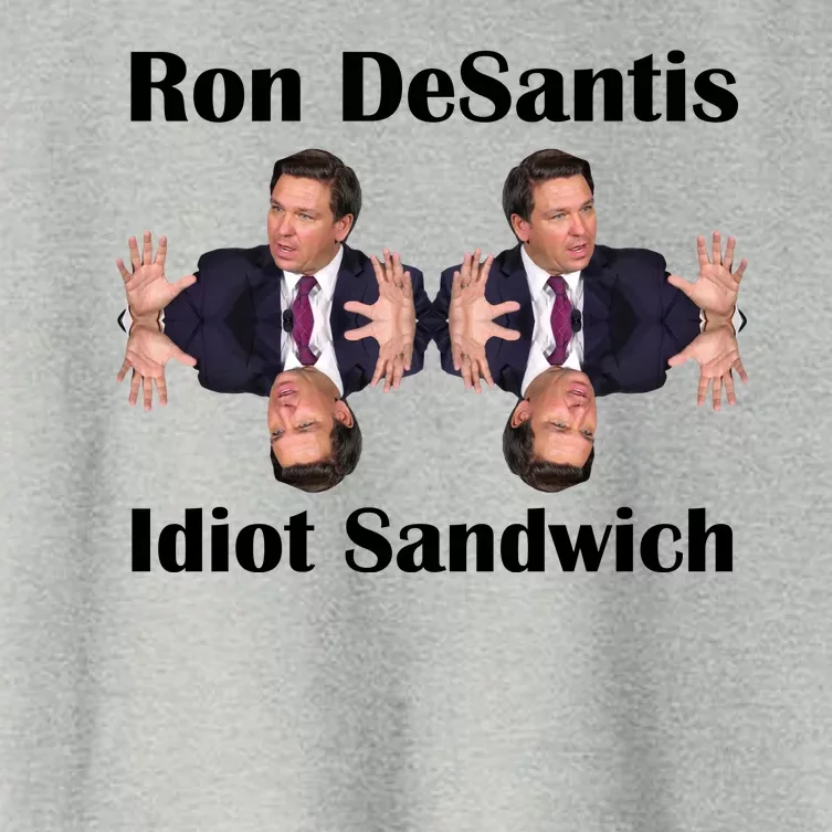 Ron Desantis Idiot Sandwich Florida Governor Women's Crop Top Tee