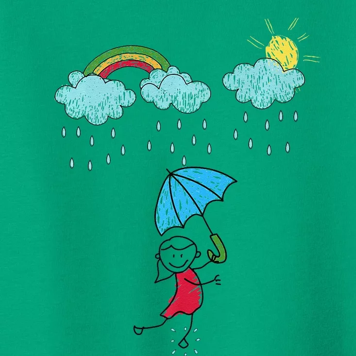 Rainbow Dreams In The Rain Toddler T-Shirt