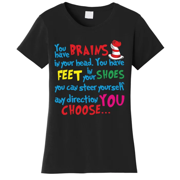 Reading Day Inspirational Teacher Reading Lover National Read Across America Women's T-Shirt