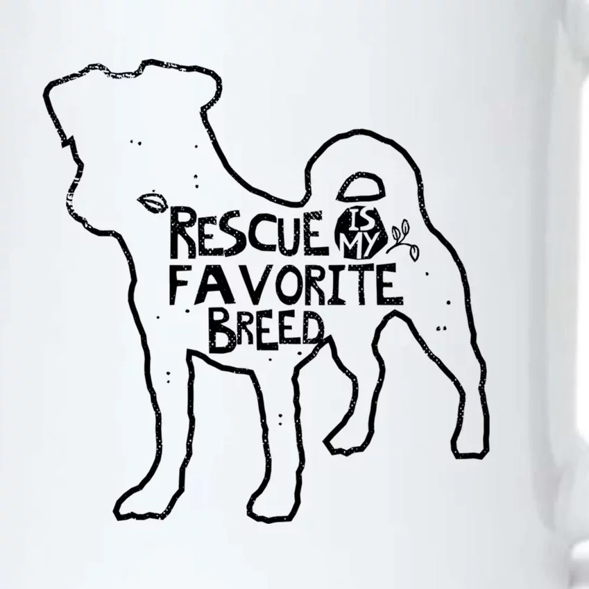 Rescue Dog Is My Favorite Breed Fun Dog Lover Gift Great Gift Black Color Changing Mug