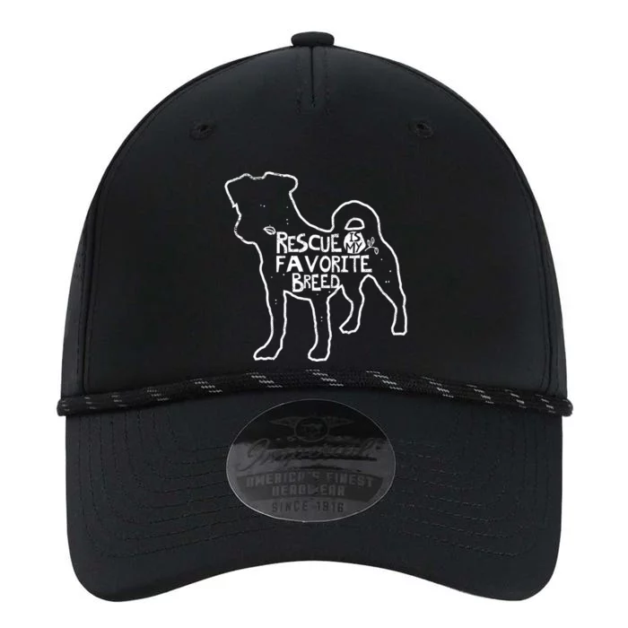 Rescue Dog Is My Favorite Breed Fun Dog Lover Gift Great Gift Performance The Dyno Cap