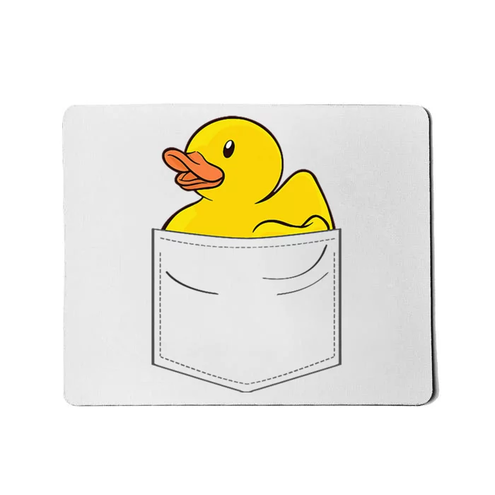 Rubber Duck In Pocket Rubber Duckie Mousepad