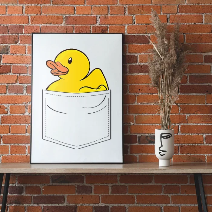 Rubber Duck In Pocket Rubber Duckie Poster