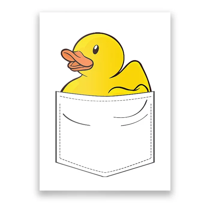 Rubber Duck In Pocket Rubber Duckie Poster