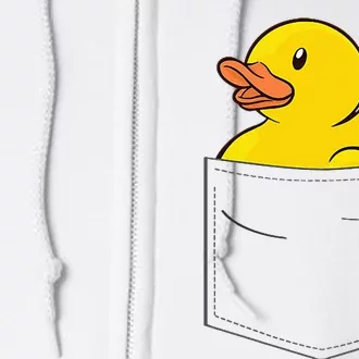 Rubber Duck In Pocket Rubber Duckie Full Zip Hoodie