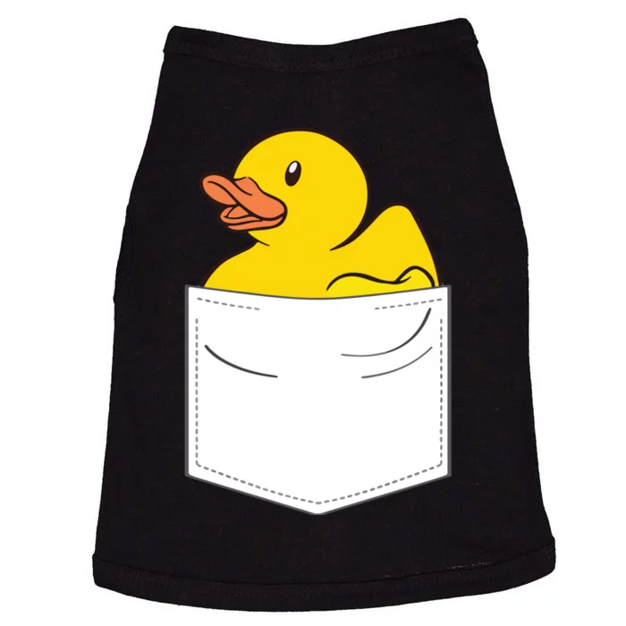 Rubber Duck In Pocket Rubber Duckie Doggie Tank