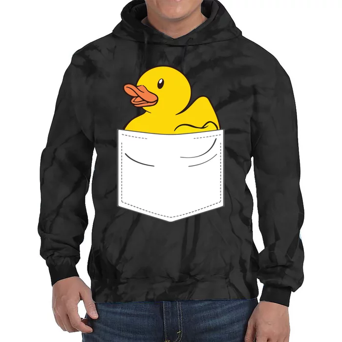 Rubber Duck In Pocket Rubber Duckie Tie Dye Hoodie