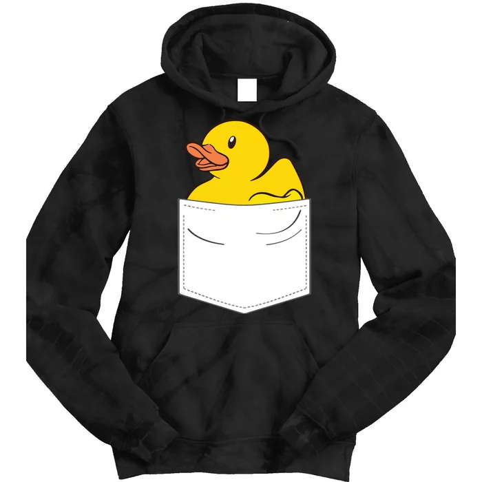 Rubber Duck In Pocket Rubber Duckie Tie Dye Hoodie