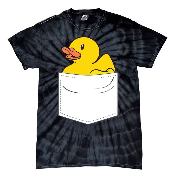 Rubber Duck In Pocket Rubber Duckie Tie-Dye T-Shirt