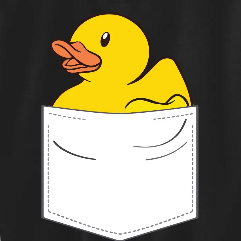 Rubber Duck In Pocket Rubber Duckie Kids Sweatshirt