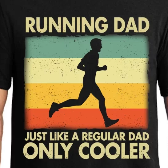 Running Dad Just Like A Regular Dad Only Cooler Marathon Great Gift Pajama Set