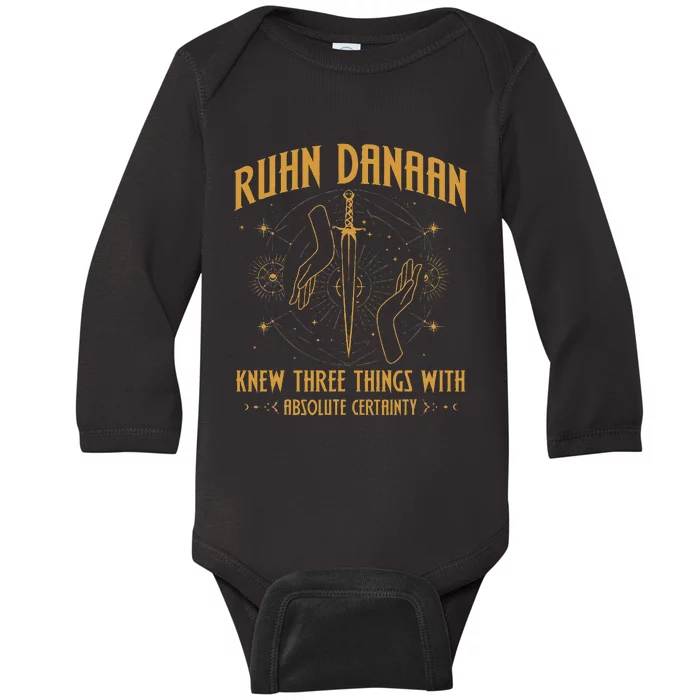 Ruhn Danaan Knew Three Things With Absolute Baby Long Sleeve Bodysuit