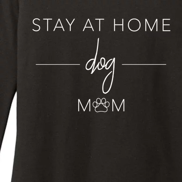 Rescue Dog Lover Stay At Home Dog Mom Paw Print Cozy Gift Womens CVC Long Sleeve Shirt