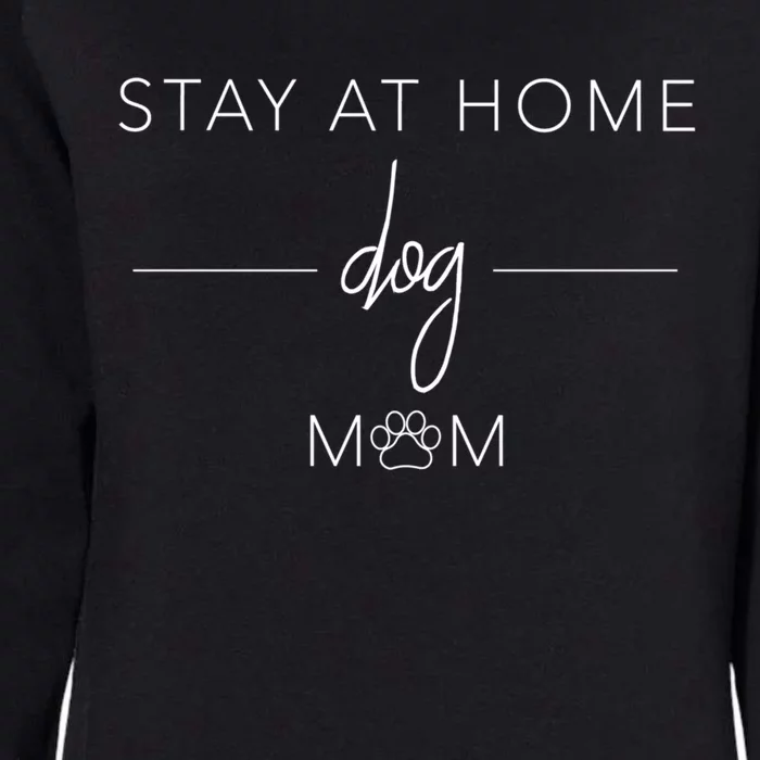 Rescue Dog Lover Stay At Home Dog Mom Paw Print Cozy Gift Womens California Wash Sweatshirt