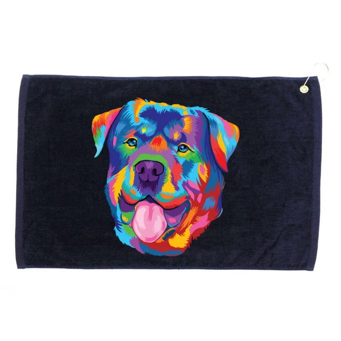 Rottweiler Dog Lover Tee Rottweiler Owner Grommeted Golf Towel