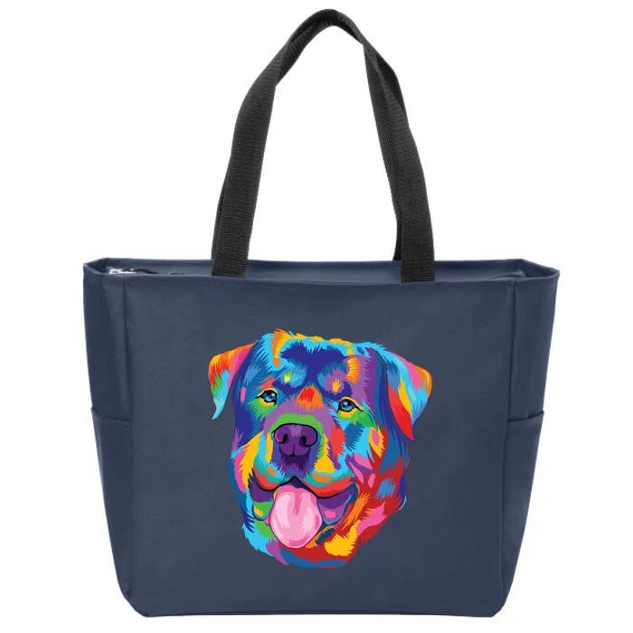 Rottweiler Dog Lover Tee Rottweiler Owner Zip Tote Bag