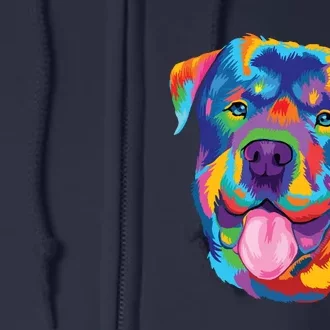 Rottweiler Dog Lover Tee Rottweiler Owner Full Zip Hoodie